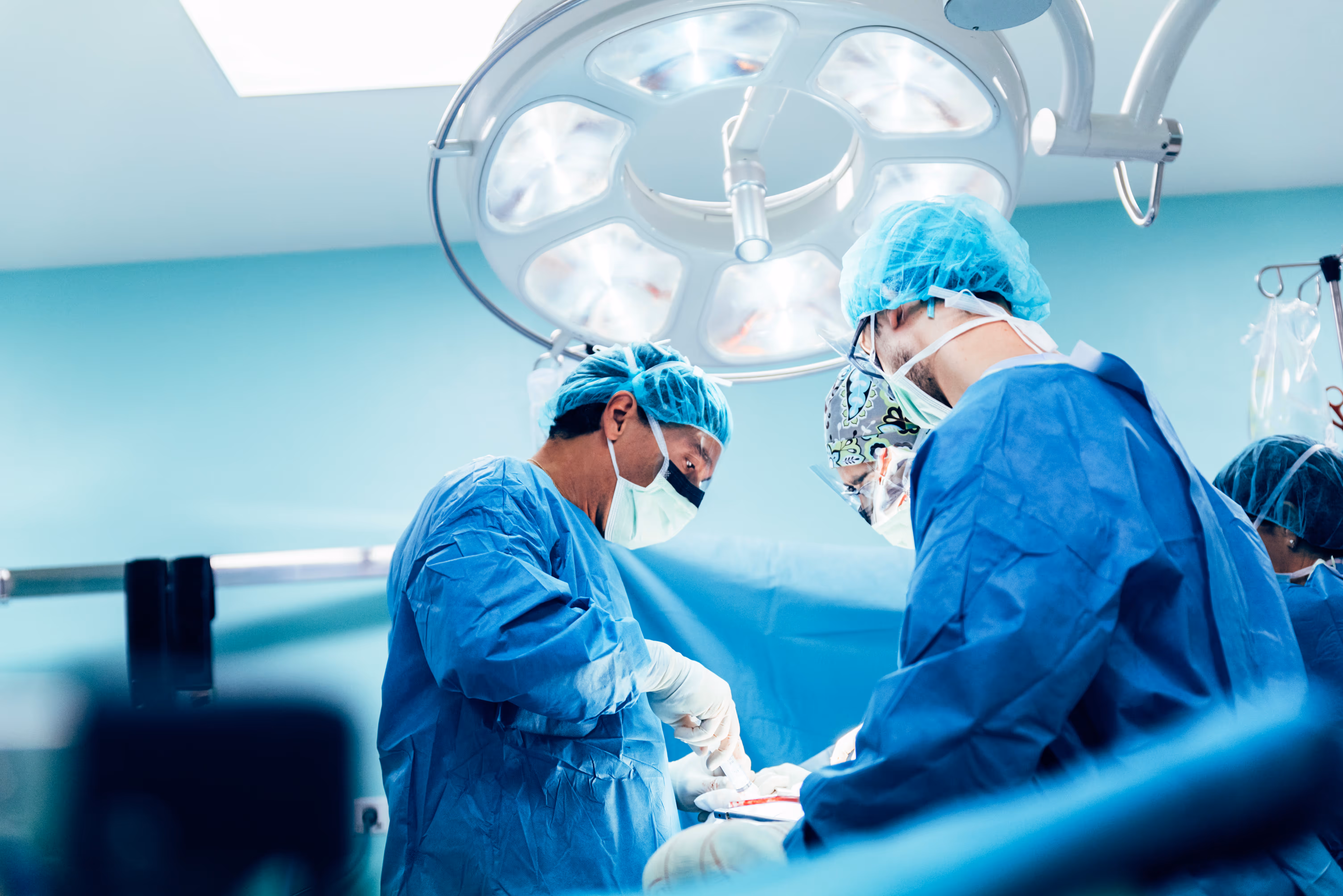Medical team in a hospital setting